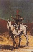 Honore  Daumier Don Quixote and Sancho Pansa oil painting artist